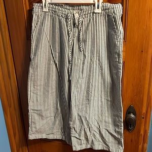 Culotte style linen pants